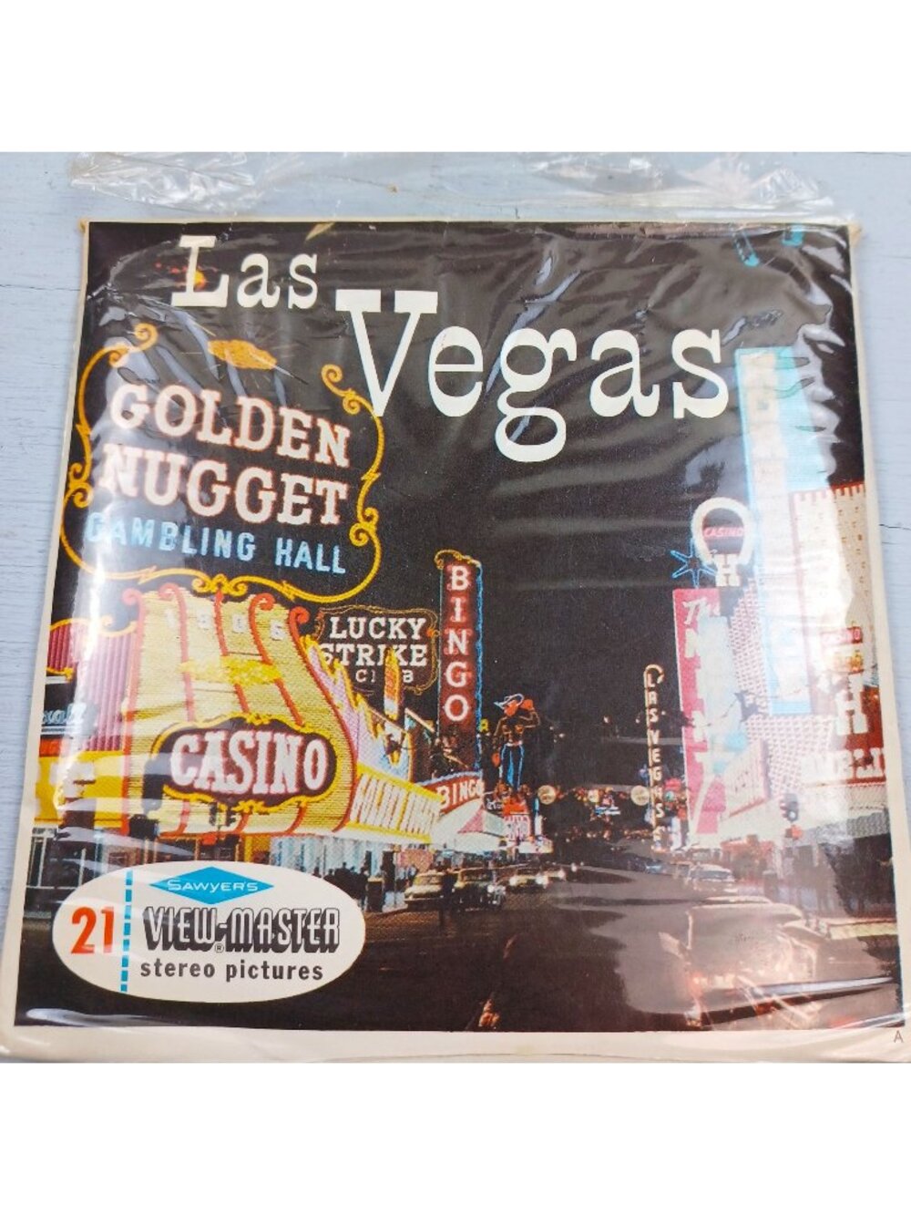 Vintage Sawyer's View Master Las Vegas Nevada 3 Reel Set + Sleeve A1561-3